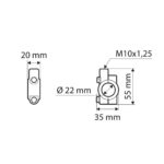 LAMPA NOSAC RETROVIZORA NA GUVERNALU M10 90485 - Slika 5
