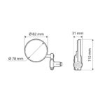 LAMPA DERNIER RETROVIZORI 90491 - Slika 5
