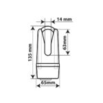 LAMPA CLAW SX BRAVA DISK LOCK - Ø 11mm - CRNA 90634 - Slika 5
