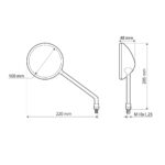 LAMPA OPAL HROM RETROVIZORI 91630 - Slika 5