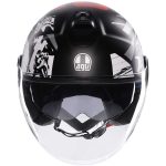 AGV ETERES JET KACIGA HISTORY MAT CRNO BELO CRVENA - Slika 7