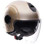 AGV ETERES JET KACIGA SIROLO MAT BELO ZLATNA