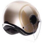AGV ETERES JET KACIGA SIROLO MAT BELO ZLATNA - Slika 2