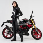 SHIMA MIURA RS ZENSKI KOZNI JEDNODELNI KOMBINEZON CRNO BELI - Slika 12