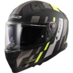 LS2 KACIGA FF811 VECTOR II TRON MAT CRNO ZUTA