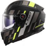 LS2 KACIGA FF811 VECTOR II TRON MAT CRNO ZUTA - Slika 2
