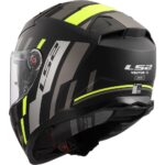 LS2 KACIGA FF811 VECTOR II TRON MAT CRNO ZUTA - Slika 3