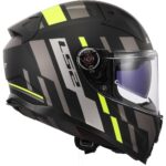 LS2 KACIGA FF811 VECTOR II TRON MAT CRNO ZUTA - Slika 4